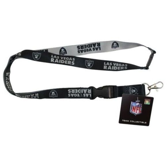 Las Vegas Raiders NFL Mojo Double Sided Lanyard - Picture 2 of 3